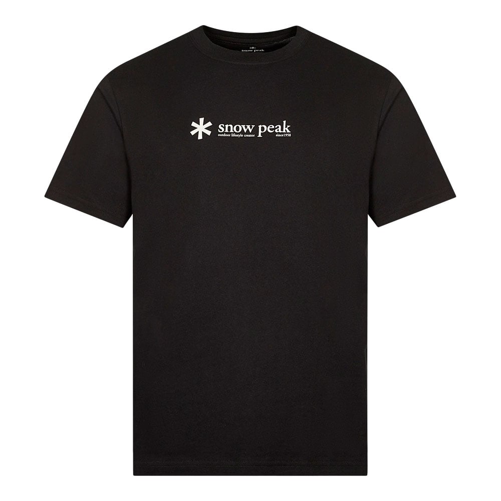 Snow Peak Logo T-shirt - Black