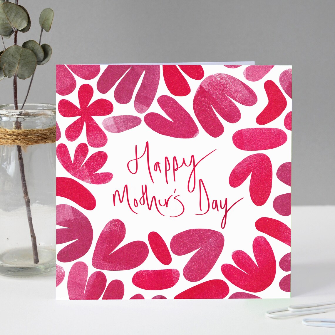 Fiona Clabon Happy Mother's Day Pink Card