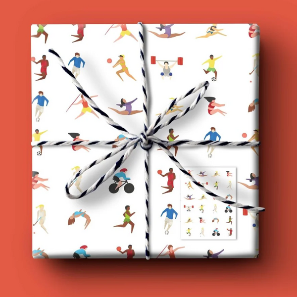 Curlicue Sporting Legends - Wrapping Paper Set
