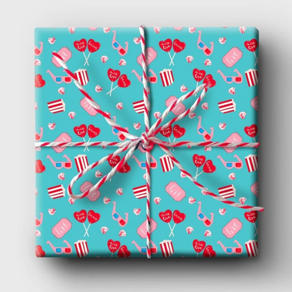 Curlicue Sweet Love - Wrapping Paper Set