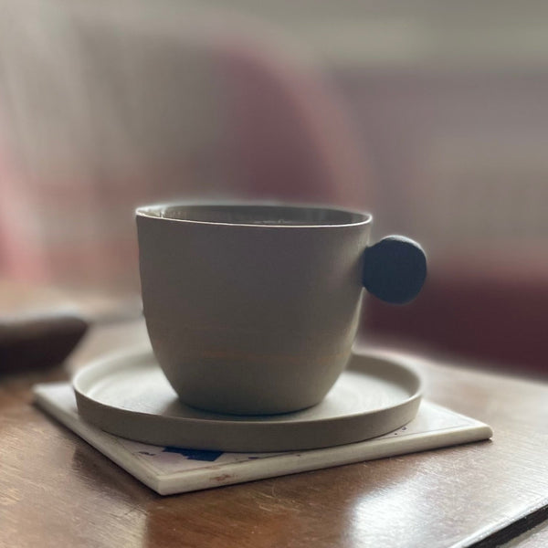 So Just Shop Espresso Cup And Saucer - Pebble