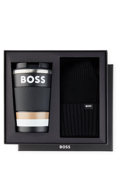Hugo Boss Boss - Gift-boxed Travel Mug And Beanie Hat Set 50513678 001