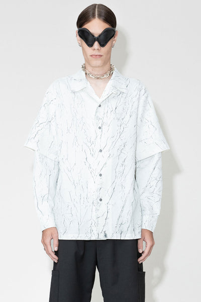 Han Kjobenhavn Wrinkle Two-layered L/s Shirt White