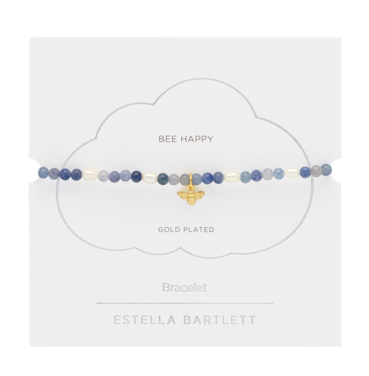 Estella Bartlett  Lilac And Pearl Bee Bracelet