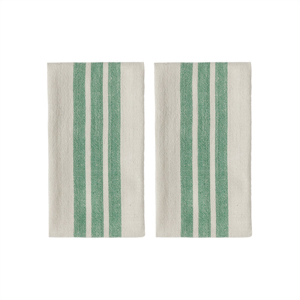 OYOY Linu Tea Towel | Pack Of 2 | Green