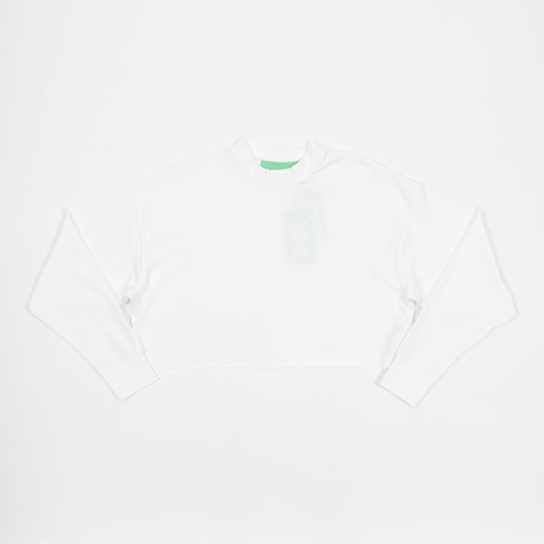 JJXX Womens Caia Cropped Sweatshirt In White