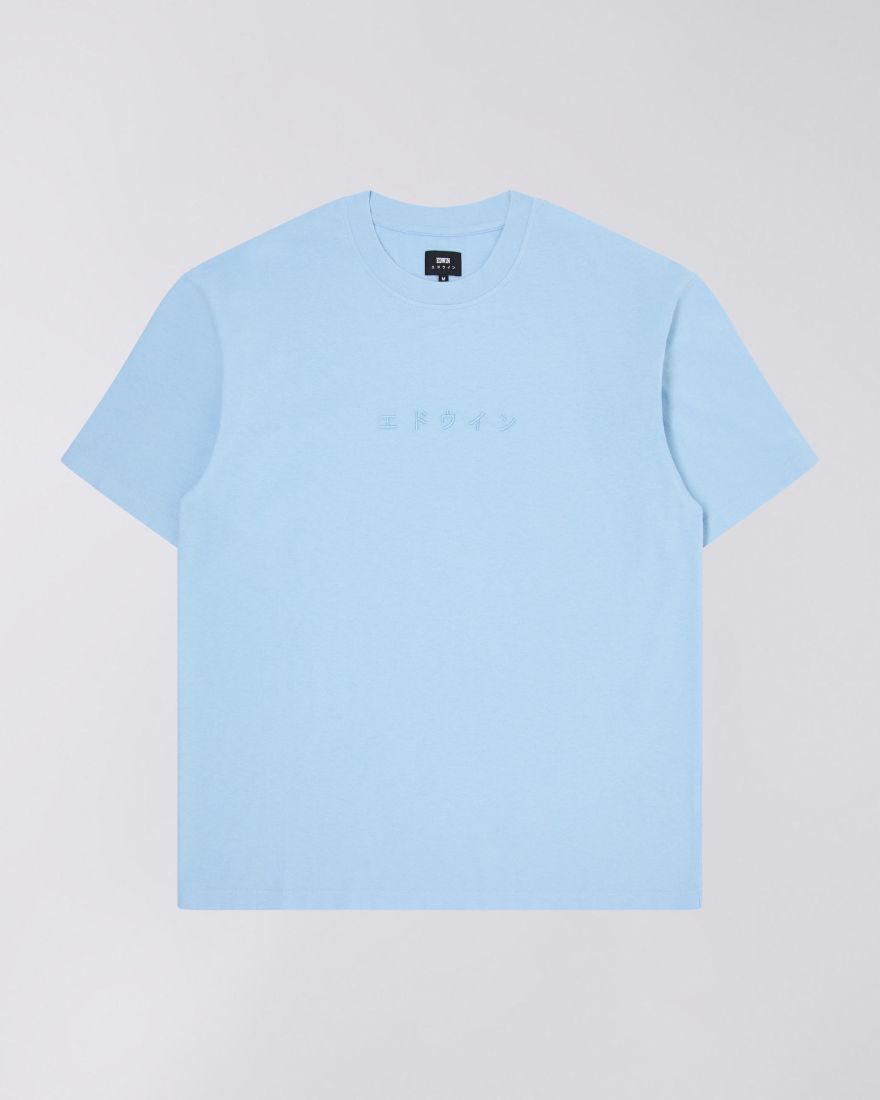 Edwin Katakana Emb T-Shirt - Placid Blue