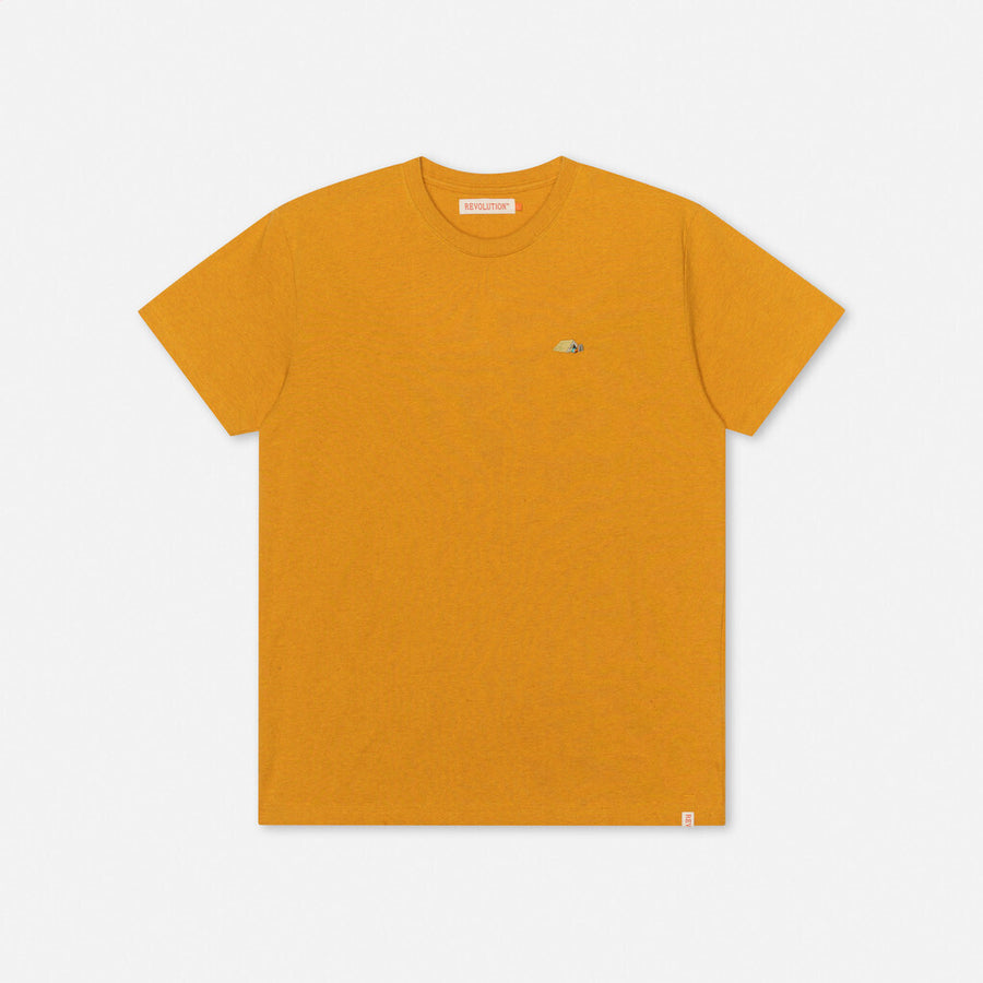 Revolution Orange Melange 1342 Ten Regular T Shirt