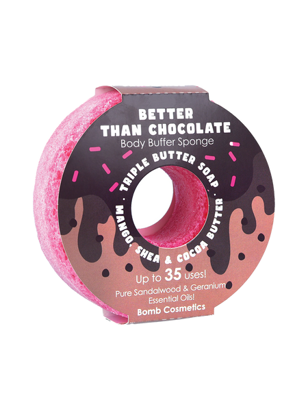 Bomb Cosmetics Better Than Chocolate Donut Body Buffer Sponge