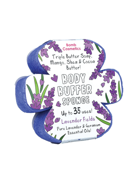 Bomb Cosmetics Lavender Fields Body Buffer Sponge