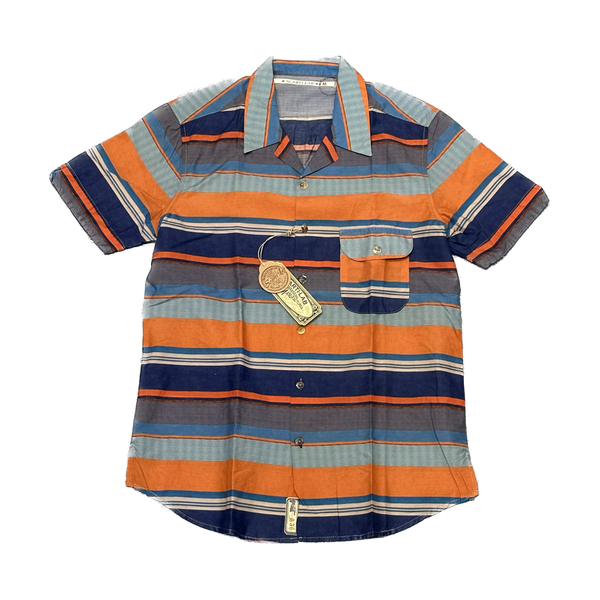 Scarti Lab Cotton Ss Shirt Blue Stripes