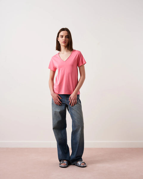 Absolut Cashmere Marilla Short Sleeve T Shirt Flamingo