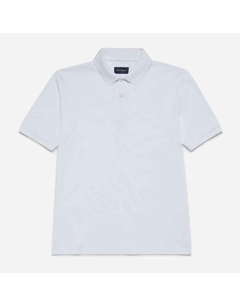 Oliver Sweeney Oliver Sweeney Tralee Perforated Collar Detail Polo Shirt Size: M, Col