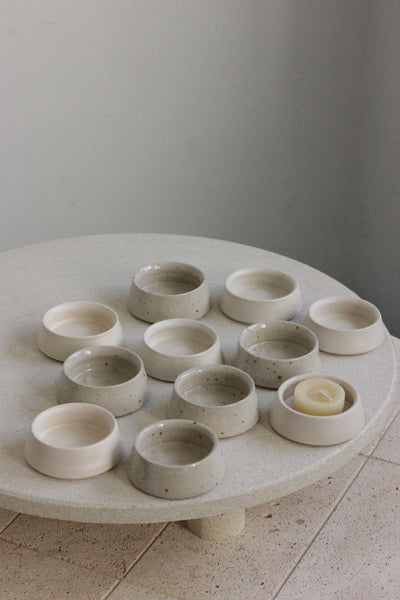 Eleanor Torbati Ceramics Speckled Stoneware Tea Light / Trinket Holder
