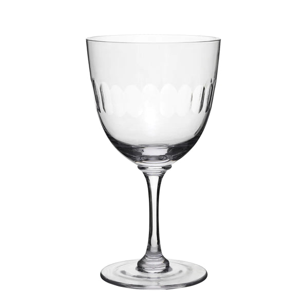 The Vintage List Crystal Wine Glass With Lens Design | 6x