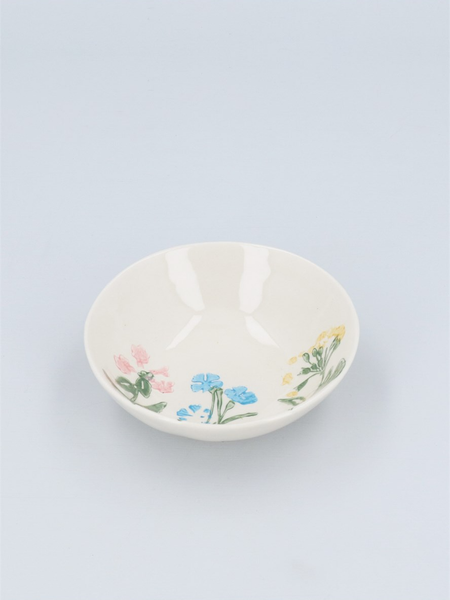 Gisela Graham Primavera Stoneware Shallow Bowl - Small