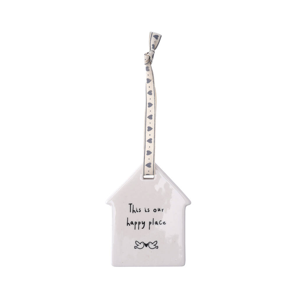 CGB Giftware This is Our Happy Place Ceramic Hanging Decoration