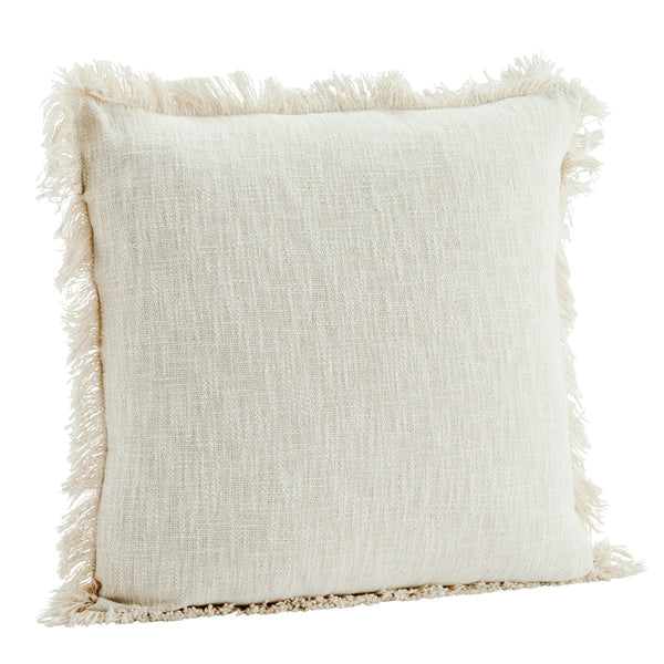 Madam Stoltz Large Cotton Cushion Cover -Off White