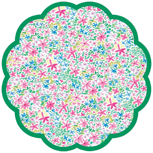 Lucy Grymes Designs Whimsy Flower Paper Placemats