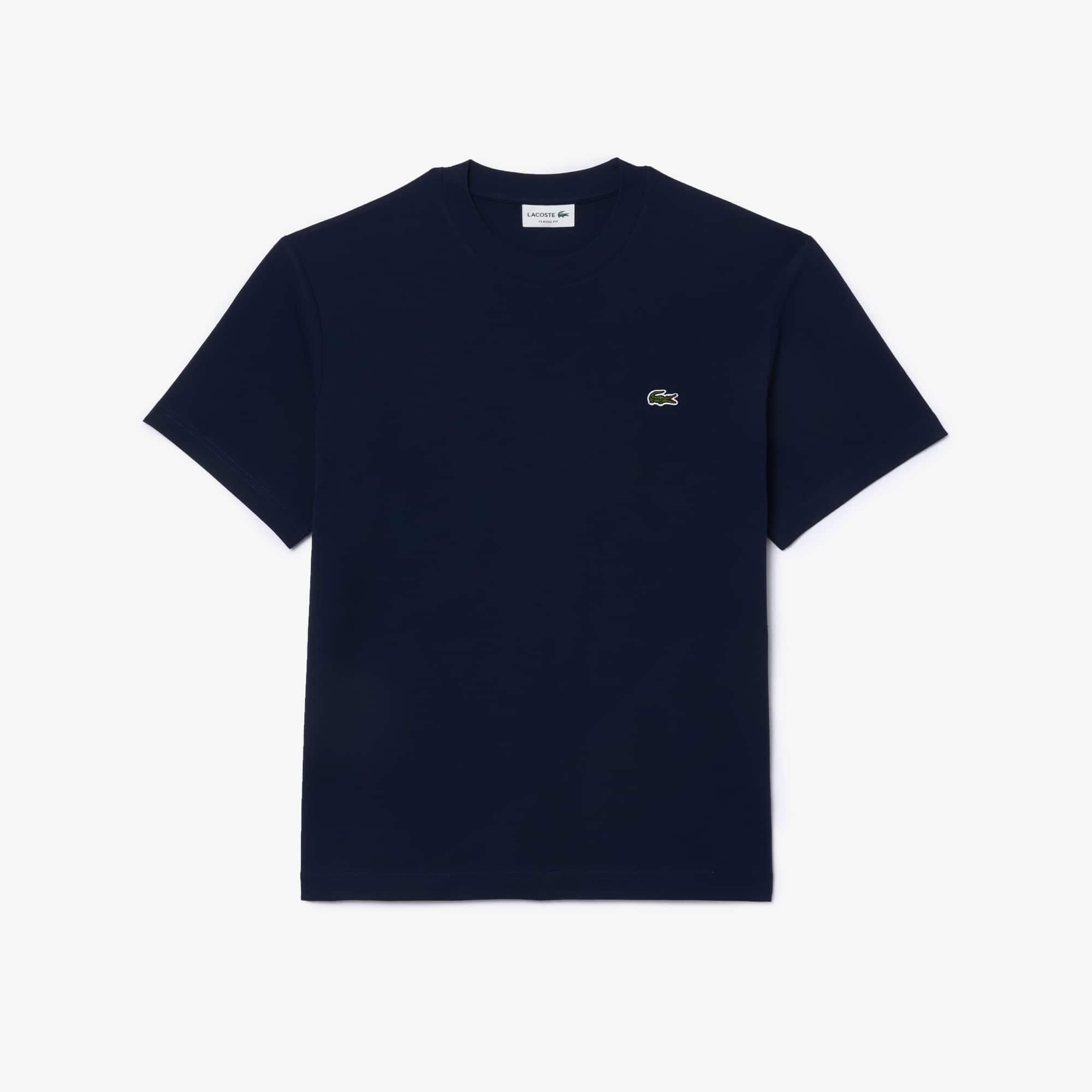 Lacoste Navy Cotton Jersey Classic Fit T Shirt 