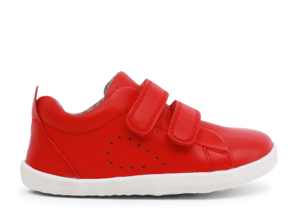Bobux Su Grass Court - Red Trainers (with Biobased Materials)