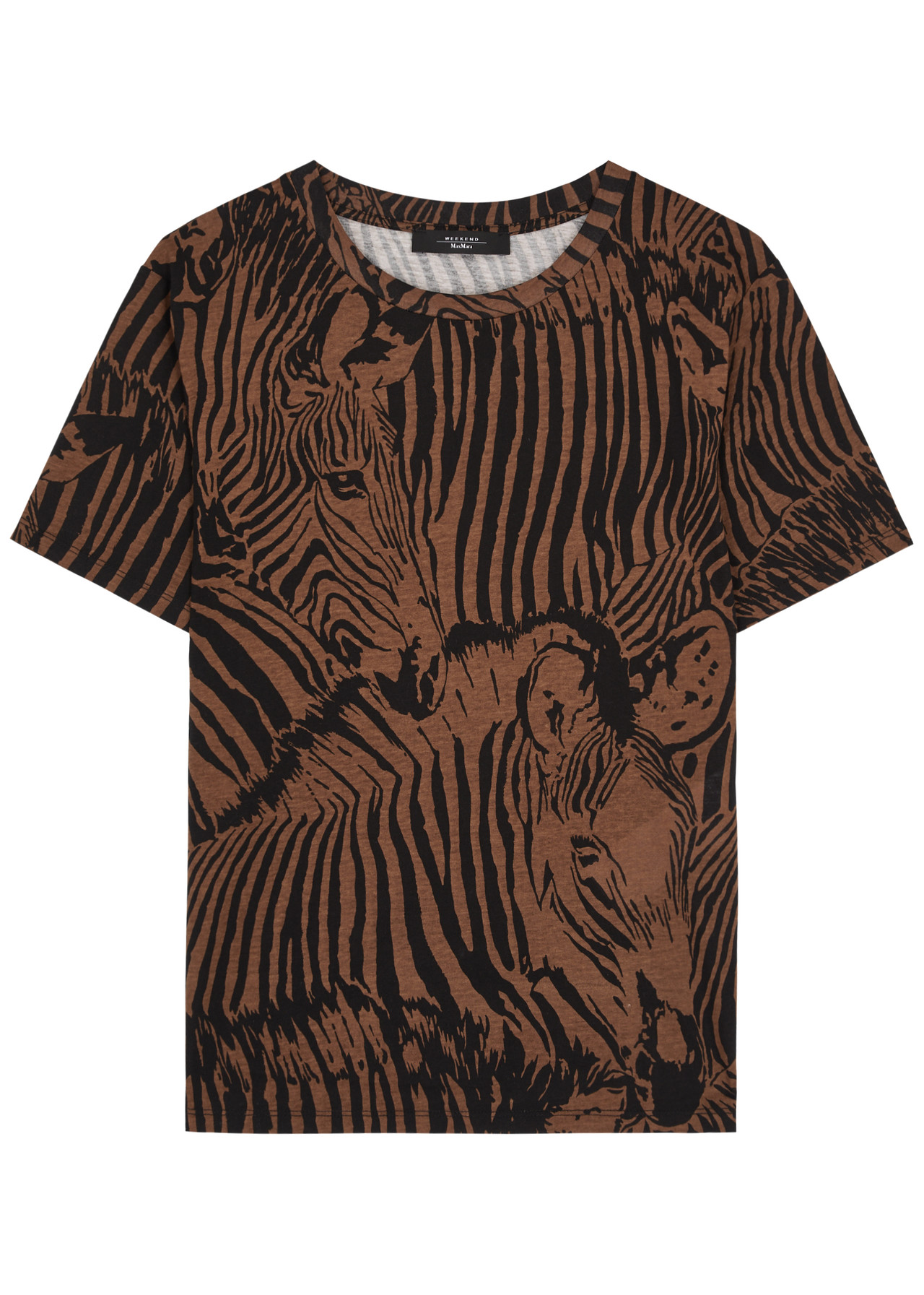Max Mara Weekend Eloisa Zebra Print T Shirt