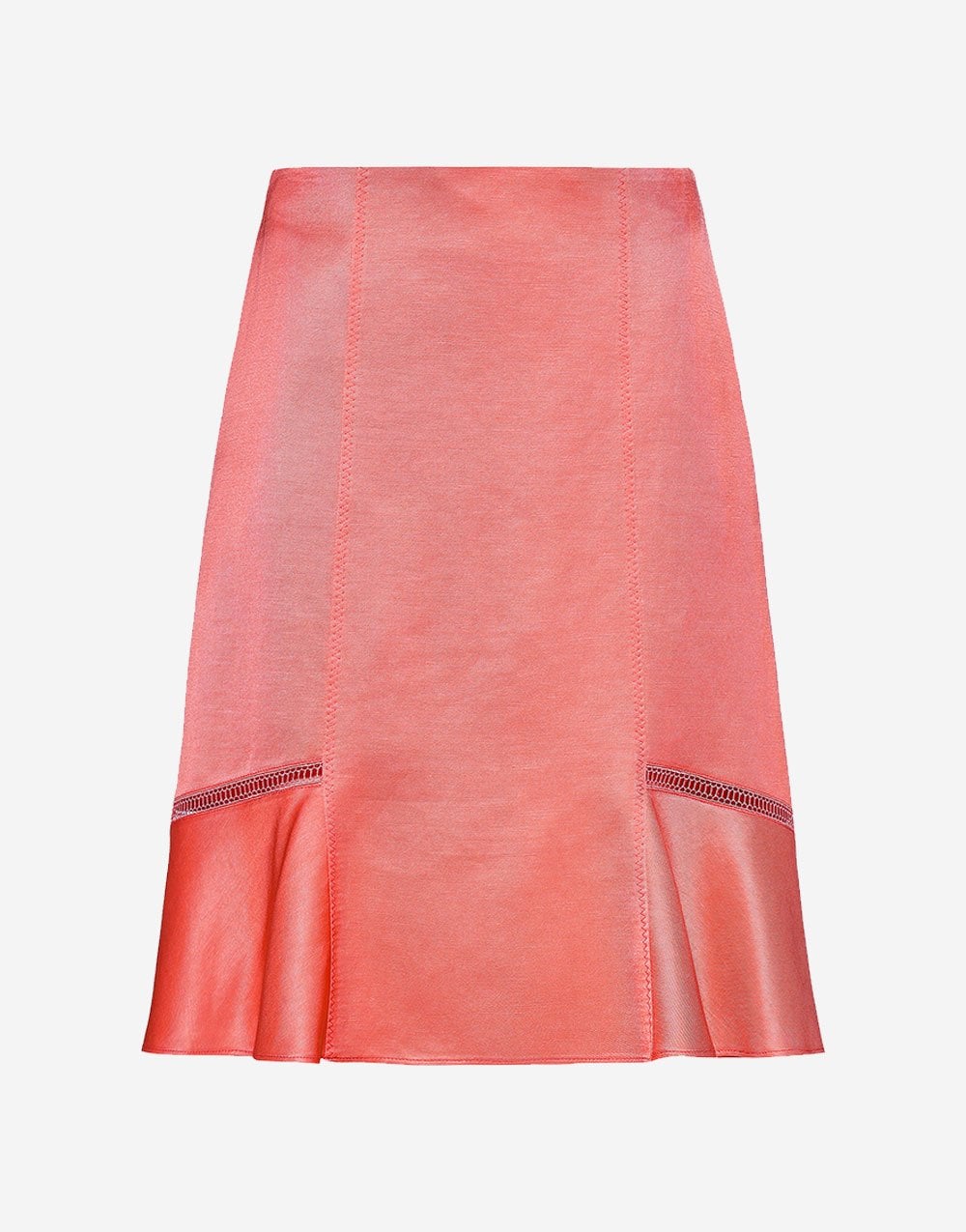 Boss Boss Vileina Ladder Stitch A Line Skirt Col: Coral Pink, Size: 12