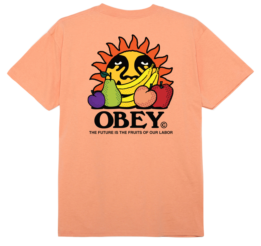 OBEY The Future is the Fruit of our Labor T-Shirt (Citrus)