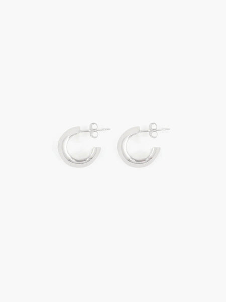 Ragbag Reflection Small Hoops - Silver