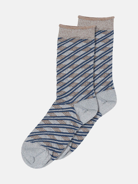 mp Denmark Mona Ankle Socks - Stone Blue