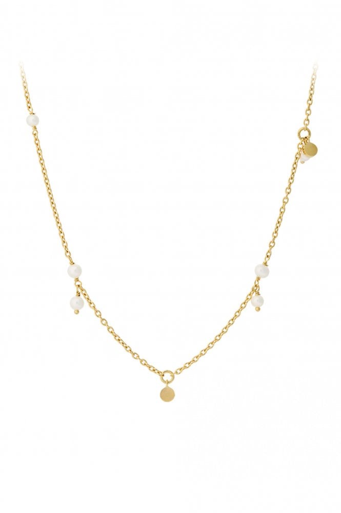 Pernille Corydon Ocean Pearl Necklace In Gold