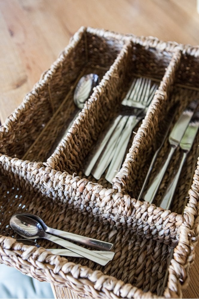 The Home Collection Seagrass Cutlery Tray