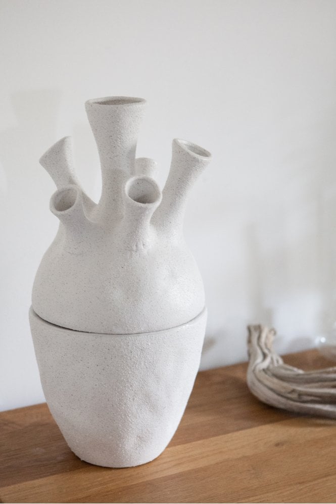The Home Collection Large White Coral Vase