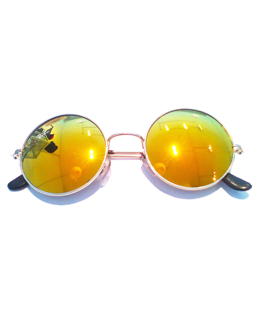 Urbiana Round Sunglasses With Colored Frames