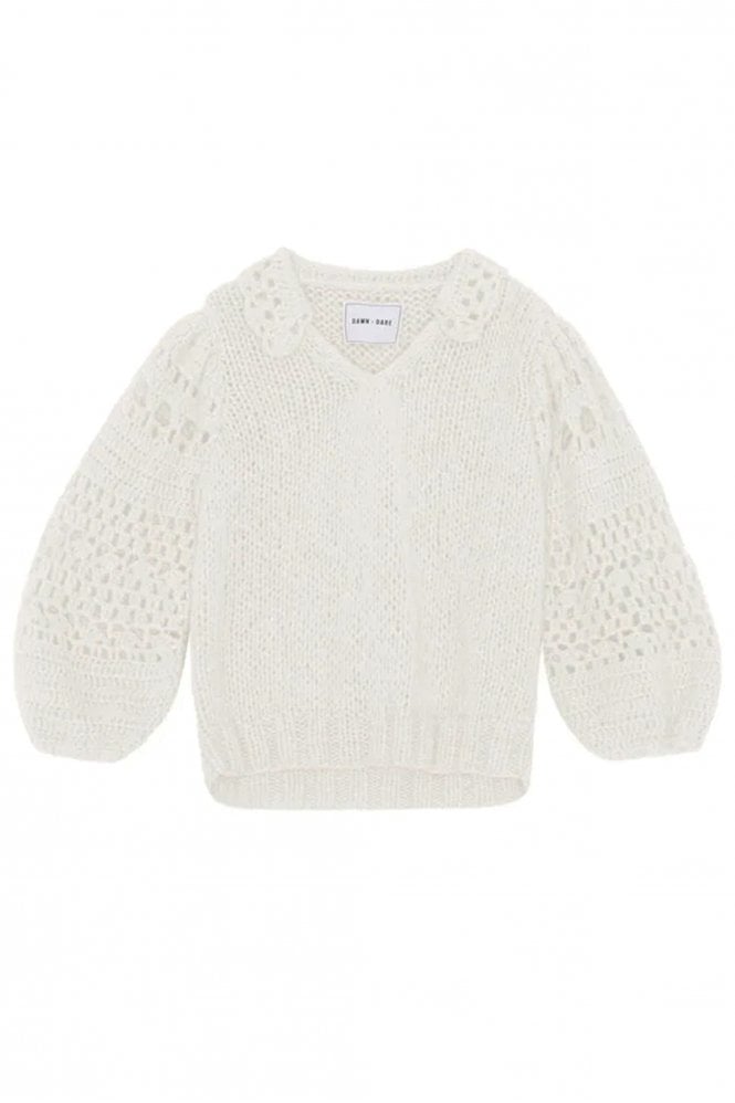 Dawn x Dare Nellie Knit Jumper In Chalk