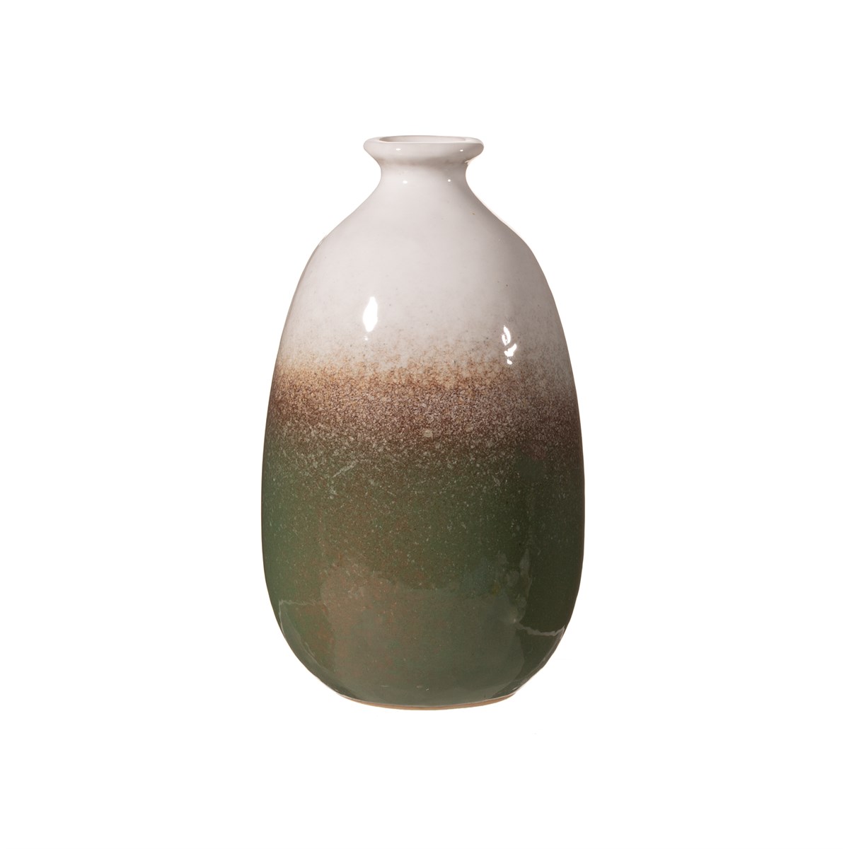 Sass & Belle  Dip Glazed Ombre Green Vase
