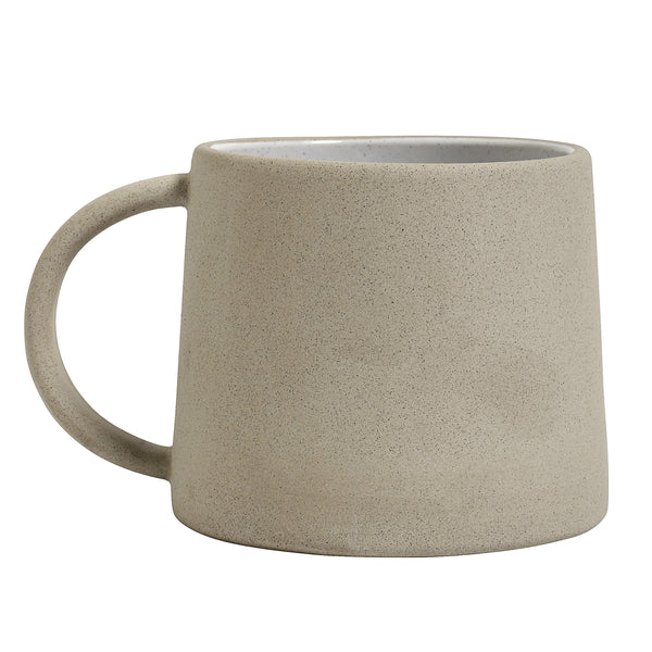 Nordal Beige Stoneware Wide Base Mug