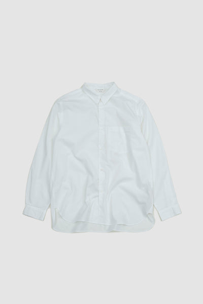 Still By Hand Regular Collar Shirt White