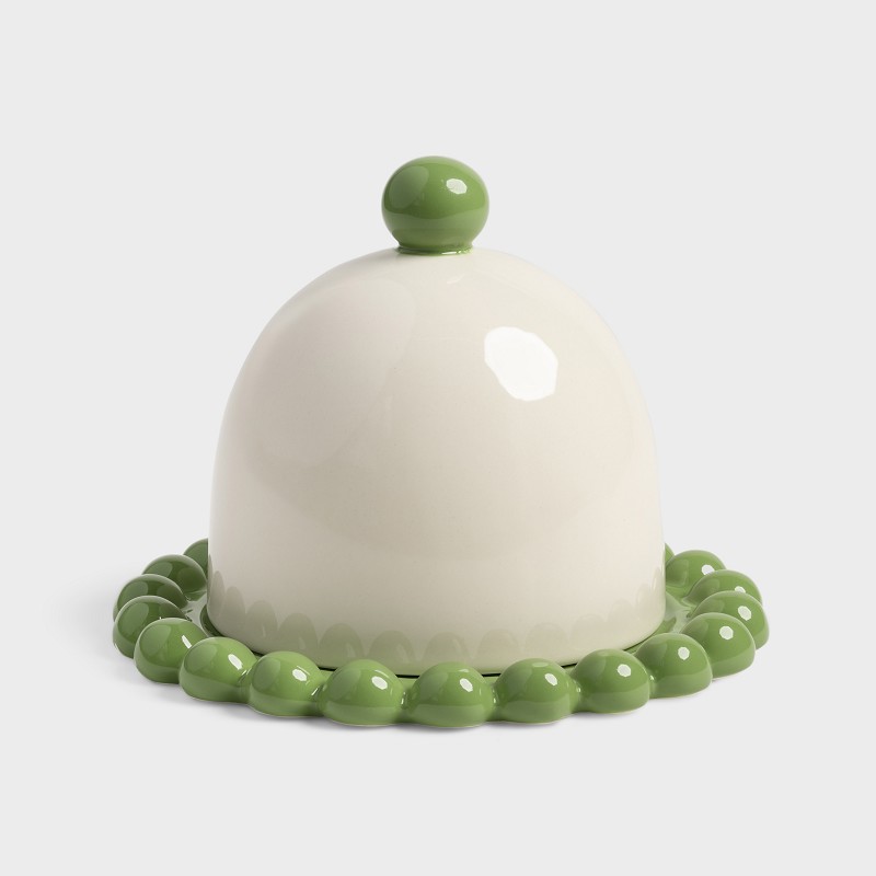 &Klevring Perle Butter Dish in Green