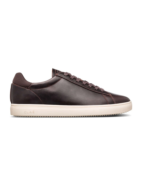 Clae Walrus Brown Leather Trainers