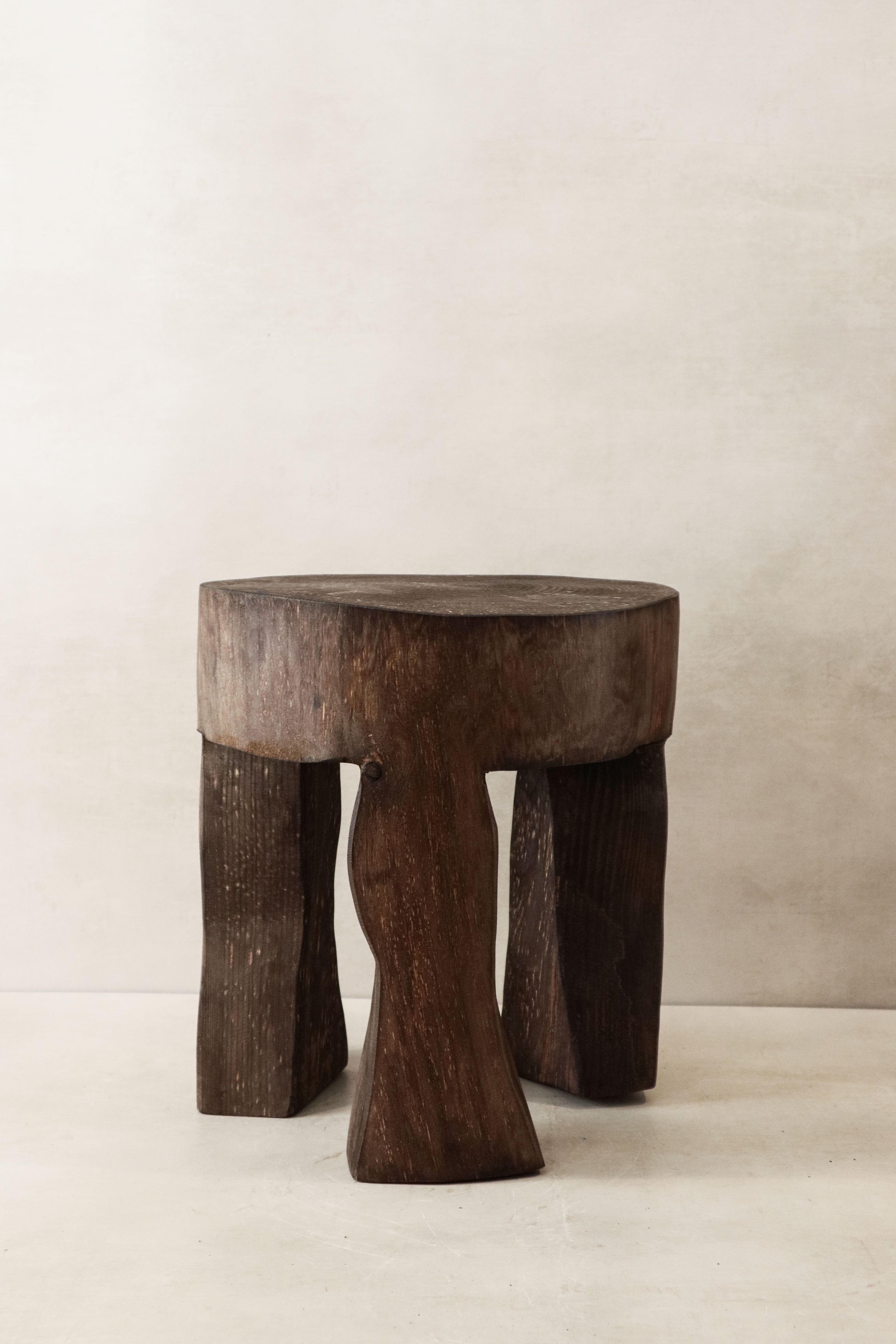 botanicalboysuk Hand Carved Wooden Stool\Side Table - 47.3