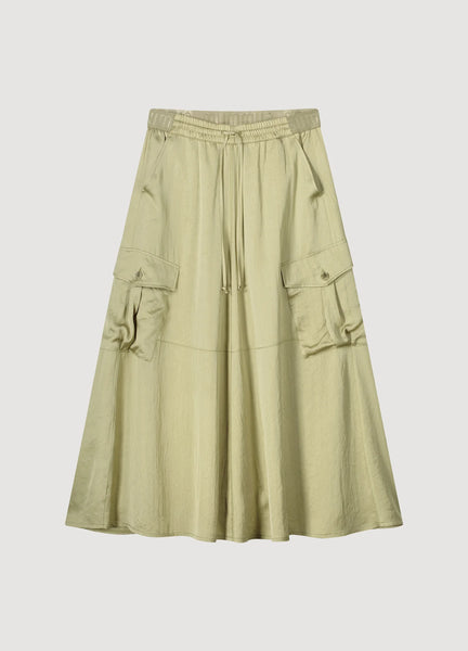 SUMMUM WOMAN Cargo Skirt - Green Lentil
