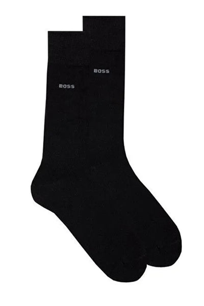 Hugo Boss 2 Pack of Bamboo Touch Socks In Stretch Yarns In Black 50491196 001