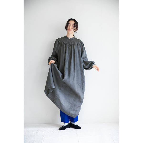 Fog Linen Work Jeanne Dress - Acier