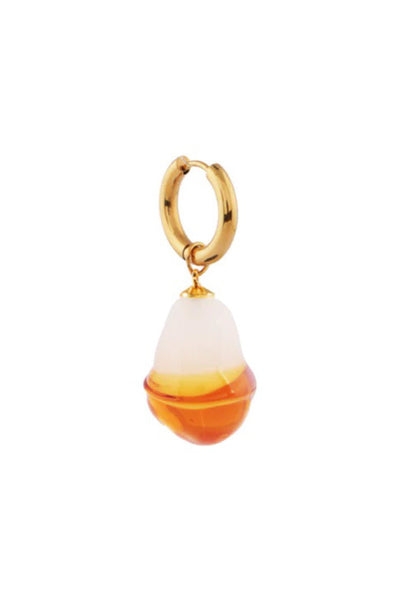 Sandralexandra Glass Pearl Amber Earrings