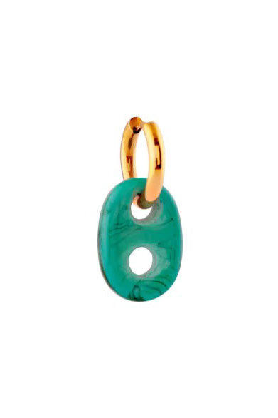 Sandralexandra Single Mariner Link Turquoise Earring