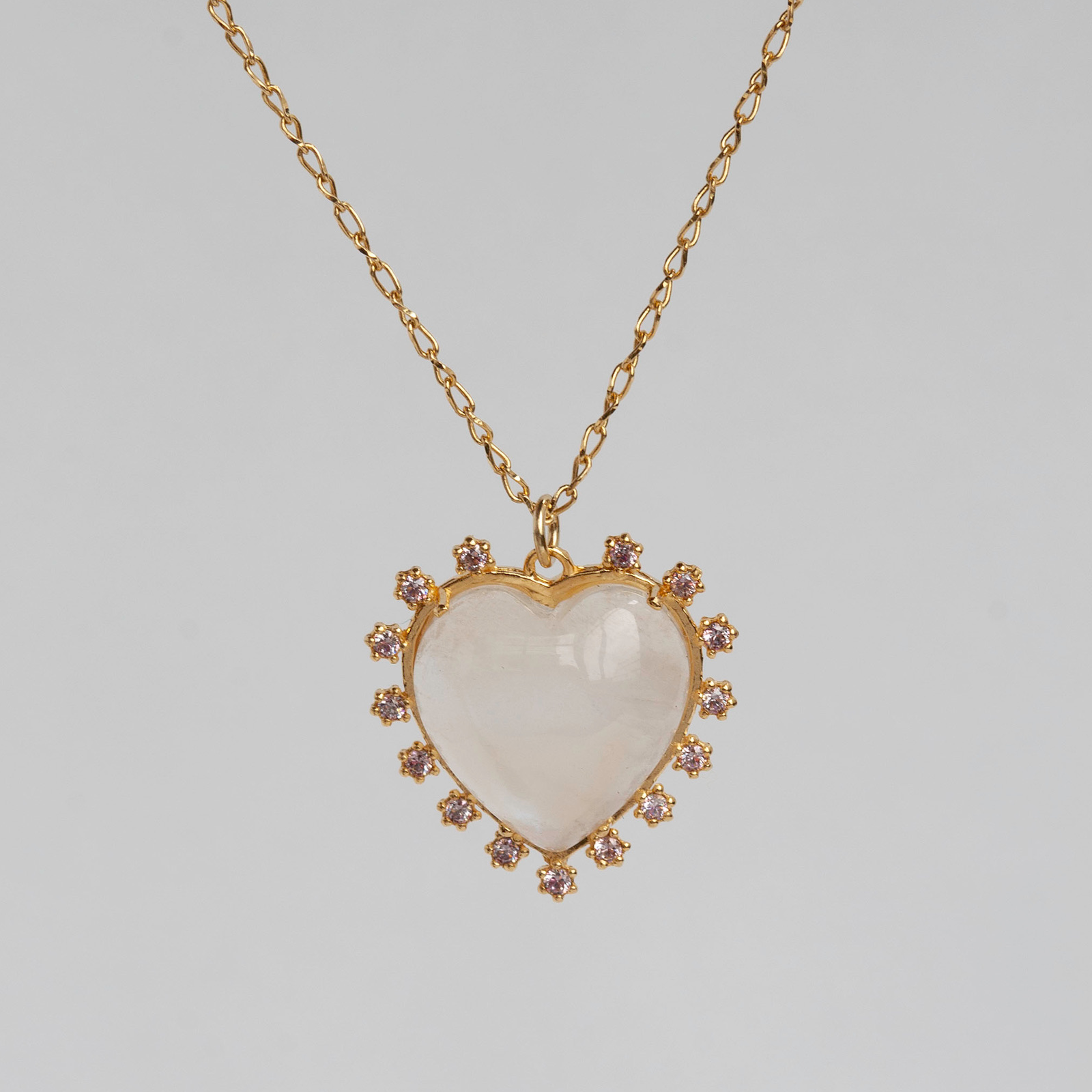 Curious & Curious White Heart Necklace