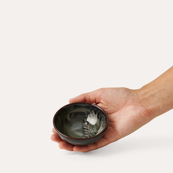 Sthal Ceramic Dip Bowl In Fig