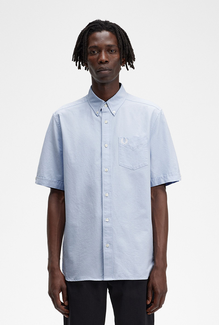 Fred Perry Mens Short Sleeve Oxford Shirt