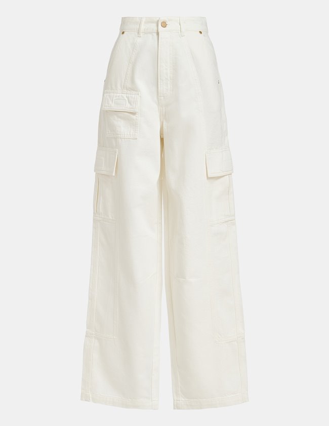 Essentiel Antwerp Frisk Cargo Jeans - Off White